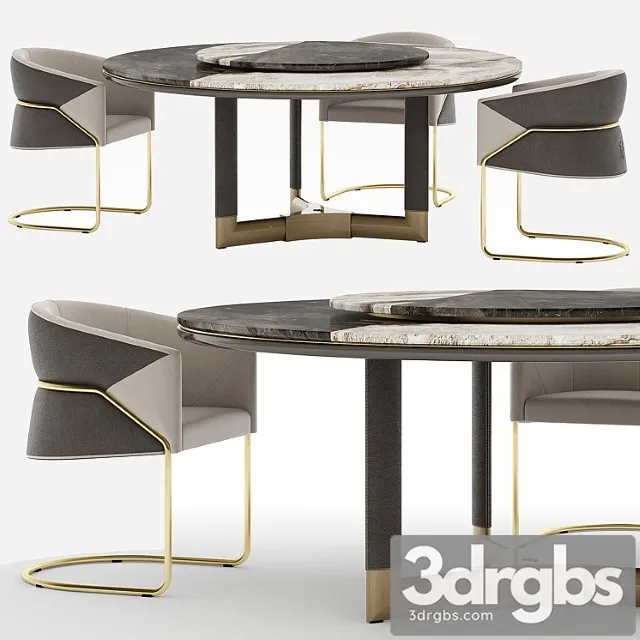 Visionnaire morgan-bonnie starlight dining set