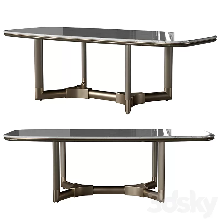 Visionnaire Morgan table 3D Model Free