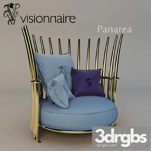Visionnaire Panarea Armchair 3D Model Free