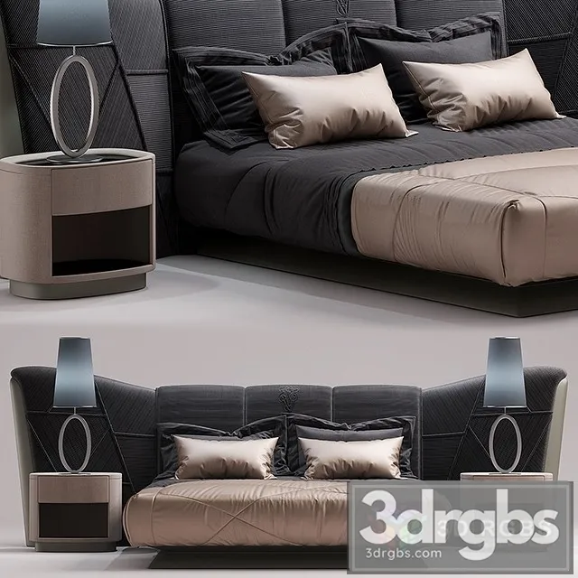 Visionnaire Plaza Bed 3D Model Free