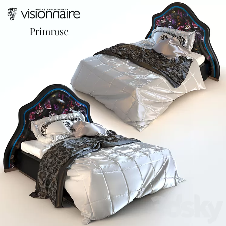 Visionnaire Primrose Bed 3D Model