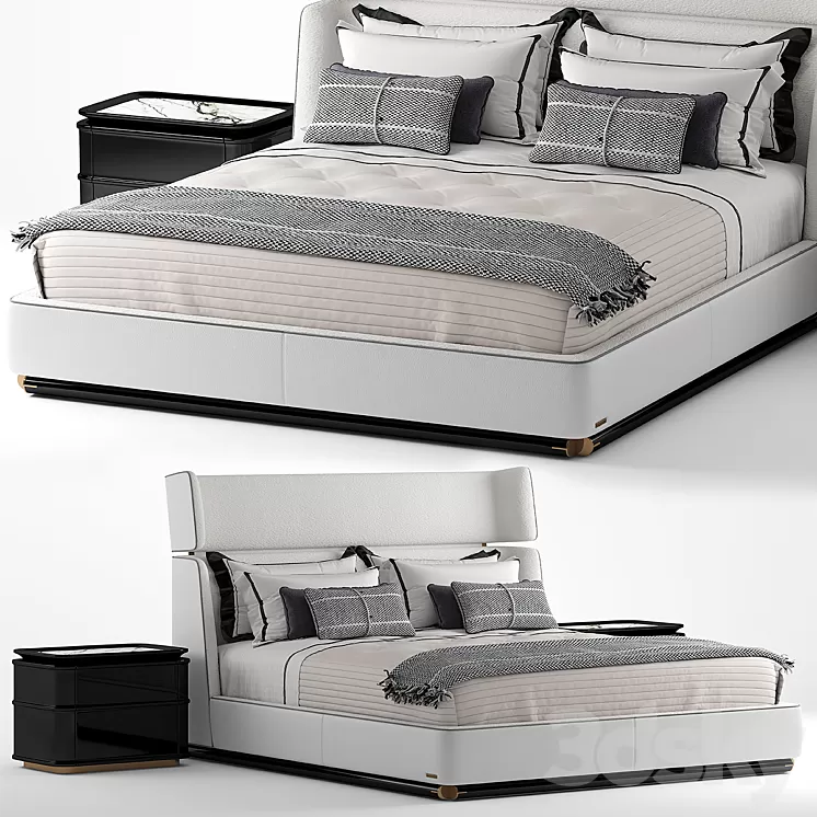 Visionnaire Reverie Bed 3D Model Free