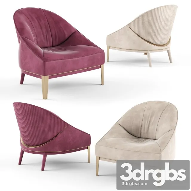 Visionnaire RosemaryUpholstered Fabric Armchair 3D Model Free