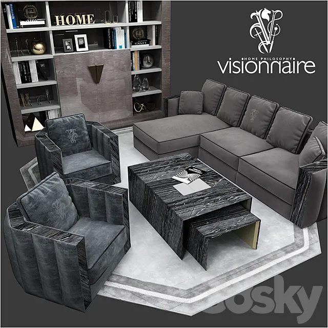 Visionnaire set Davis 3D Model