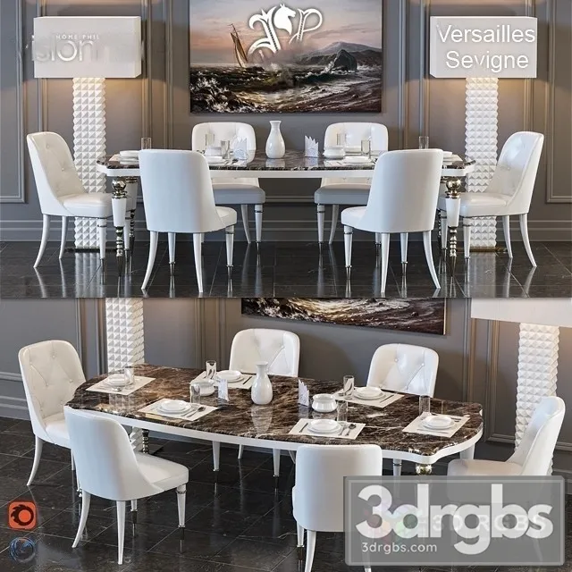 Visionnaire Versailles Sevigne 3D Model Free