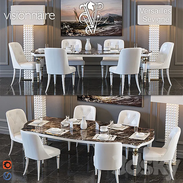 VISIONNAIRE Versailles + Sevigne 3DModel