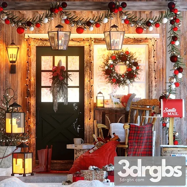 Visiting santa claus 3D Model Free