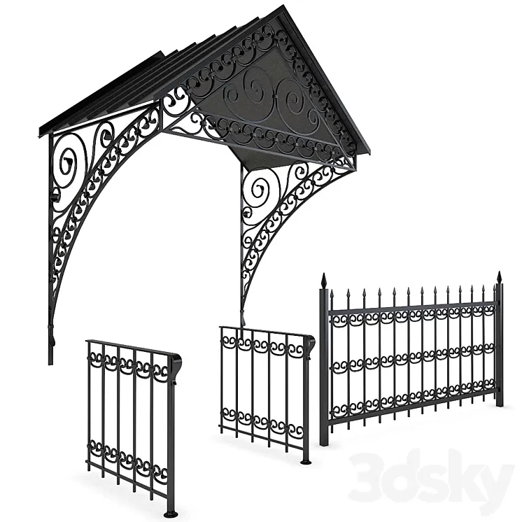 Visor and fencing made of forging