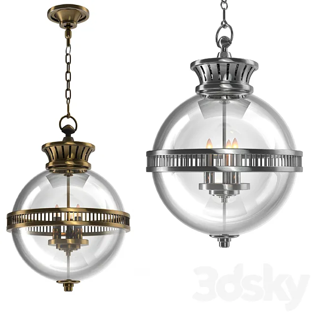 Visual Comfort Alderly 3 Light Globe Pendant Free Download