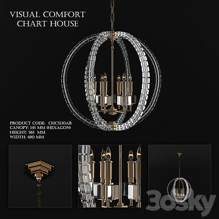 Visual Comfort Chart House 3D Model Free