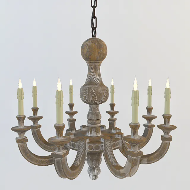 Visual Comfort – Dexter Small Chandelier 3D Model
