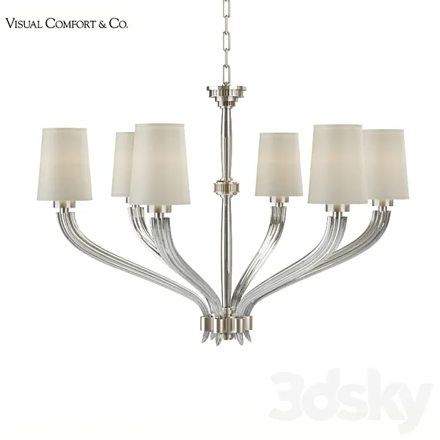 Visual Comfort EF Chapman Ruhlmann CHC2462PN-NP Chandelier 3D Model