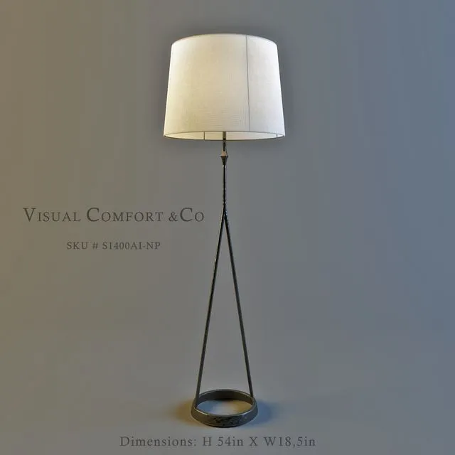 Visual Comfort_ SKU # S1400AI-NP floor lamp 3D Model