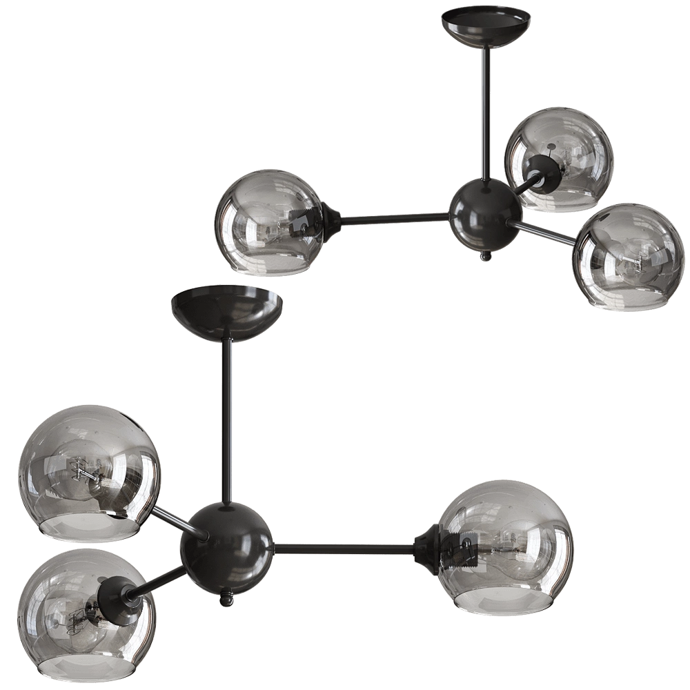 Vitaluce - Chandelier V4321-1/3PL 3D Model