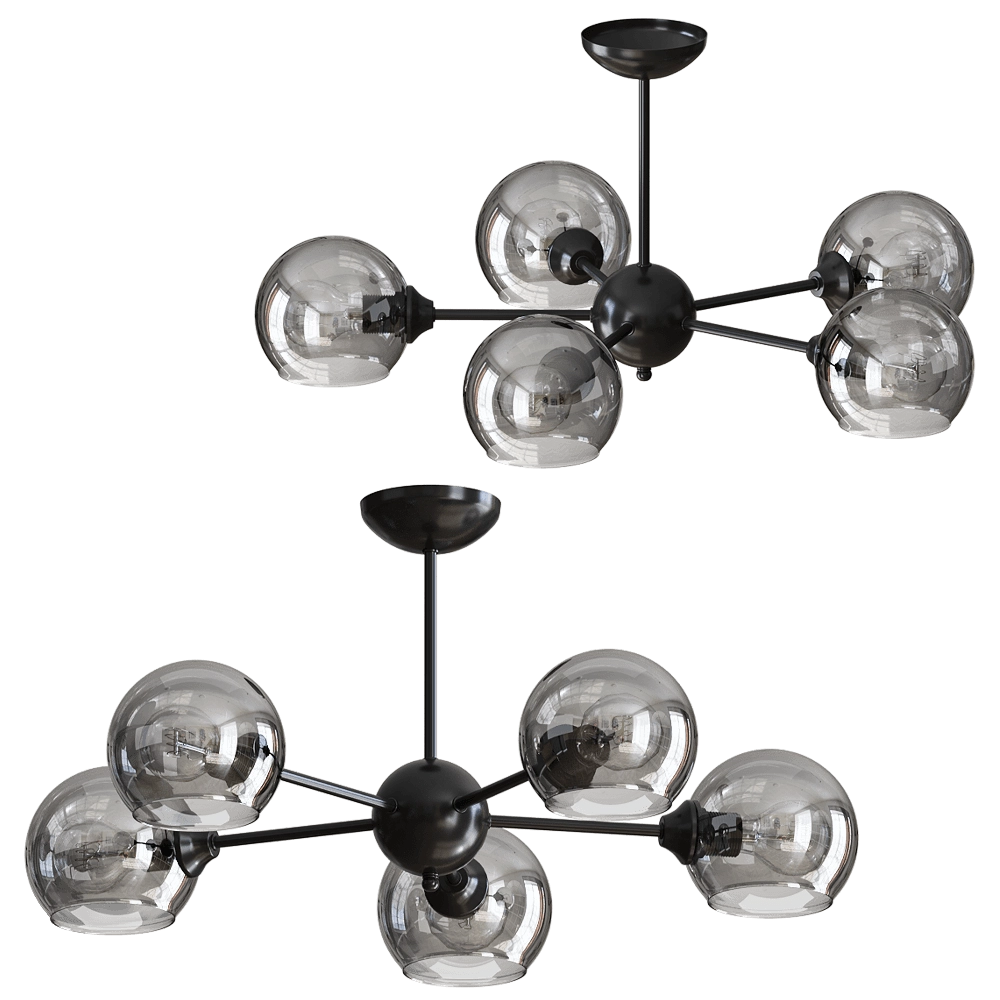 Vitaluce - Chandelier V4321-1/5PL 3D Model