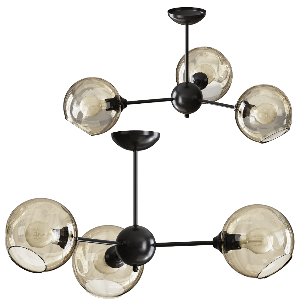 Vitaluce - Chandelier V4321-3PL 3D Model