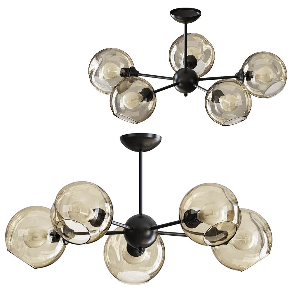 Vitaluce - Chandelier V4321/5PL 3D Model