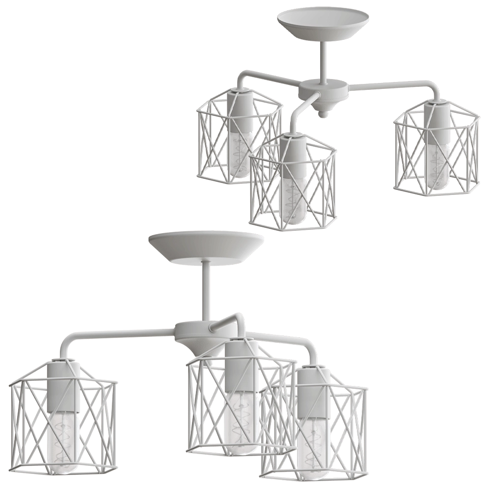 Vitaluce - Chandelier V4382-0-3PL 3D Model