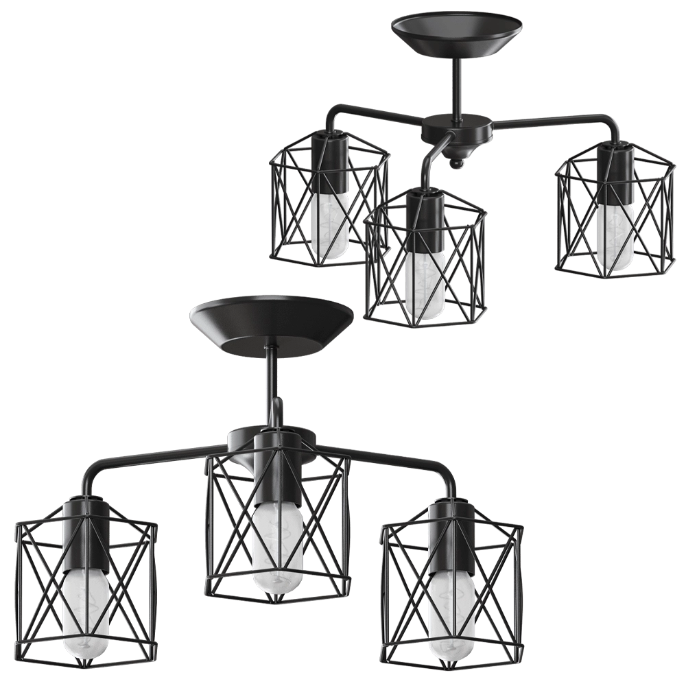 Vitaluce - Chandelier V4382-1-3PL 3D Model