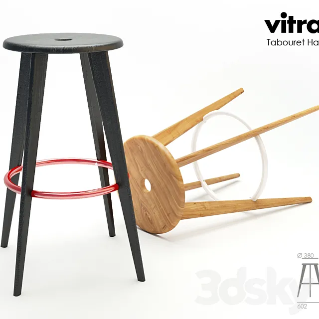 Vitra _ Tabouret Haut 3D Model
