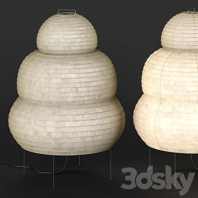 Vitra Akari 24N Floor lamp 3D Model