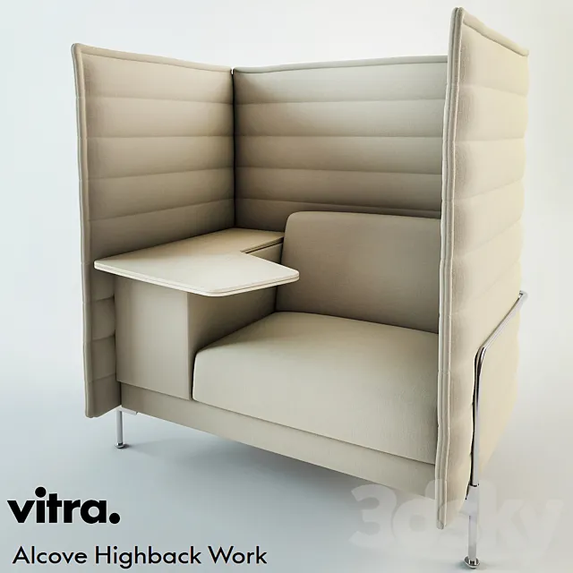 Vitra Alcove Highback Work 3D Model