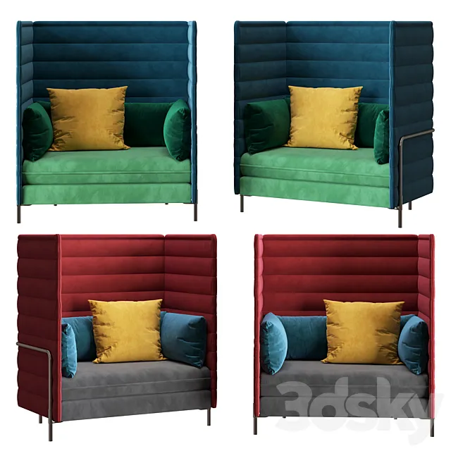 Vitra alcove sofa 3D Model