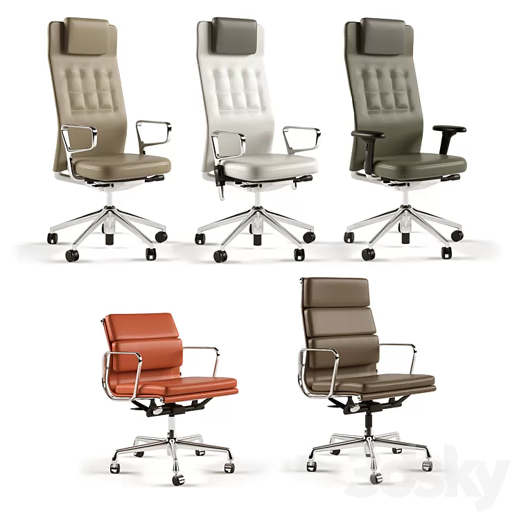 Vitra armchairs 3D Model