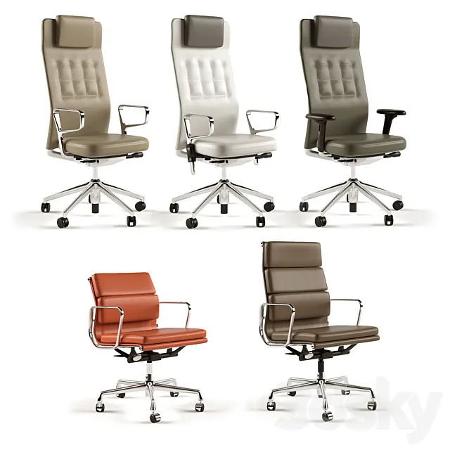 Vitra armchairs 3DModel