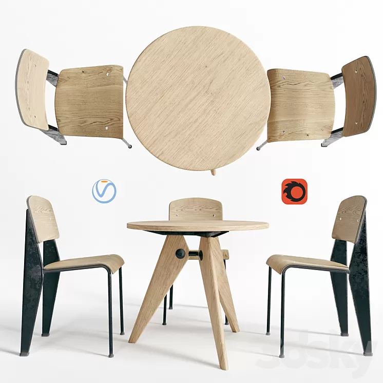 Vitra Dinning Table 3D Model