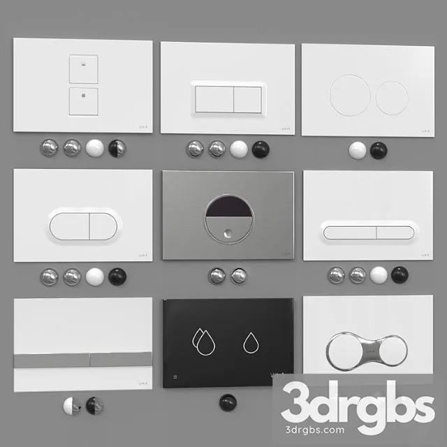 Vitra Flush Plates 3D Model Free