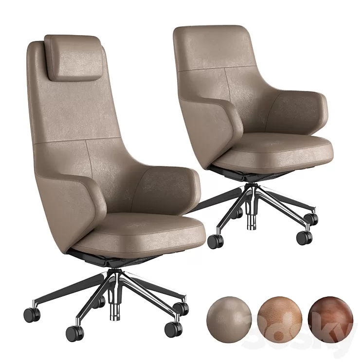 Vitra Grand Executive Highback & Grand Executive Lowback 3D Model
