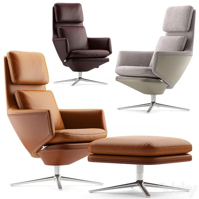 Vitra Grand Relax armchair 3D Model