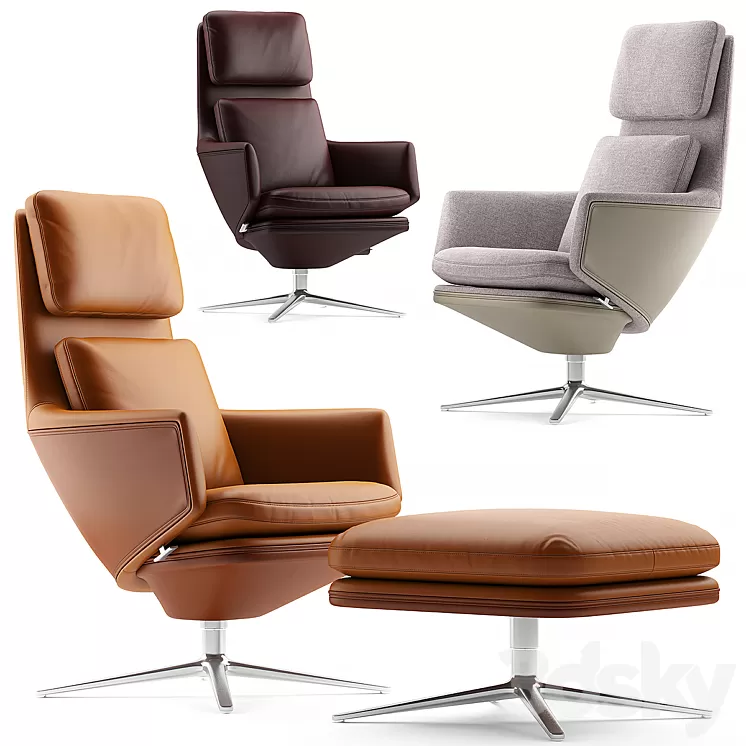 Vitra Grand Relax armchair 3D Model