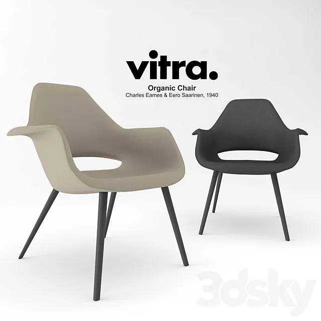Vitra Organic Chair 3D Model