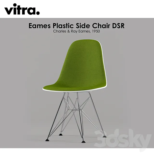 VITRA. Plastic Side Chair DSR 3DModel