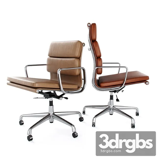Vitra soft pad chairs ea 217 219 2 3D Model Free
