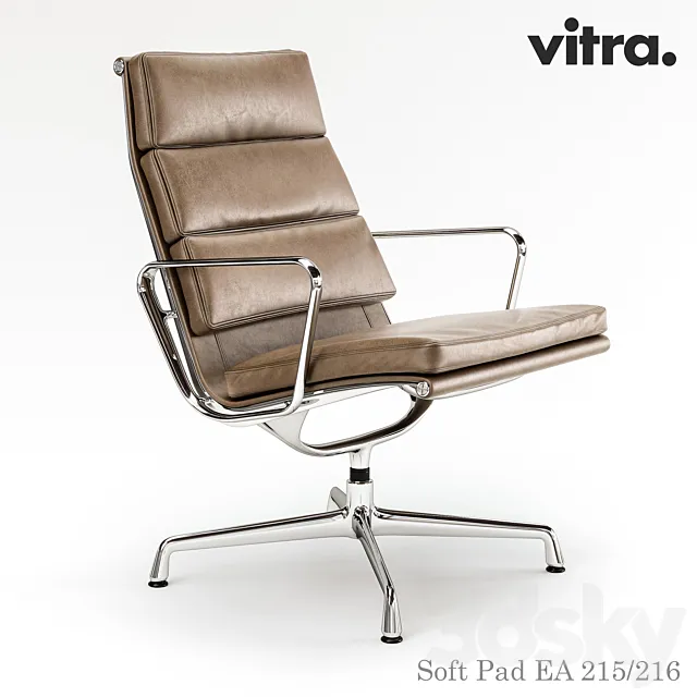 Vitra Soft Pad EA 215_216 3D Model