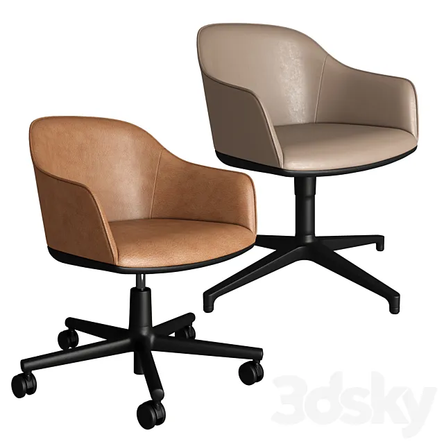 Vitra Softshell Chair 3D Model