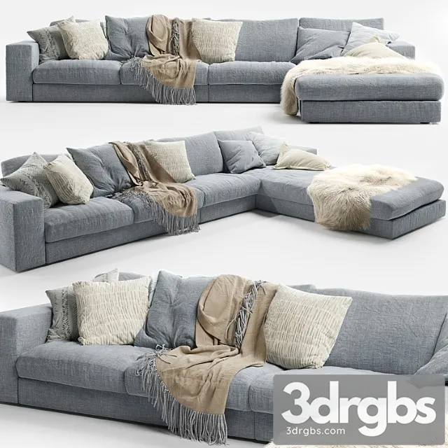 Vittoria charlie sofa 2 2 3D Model Free