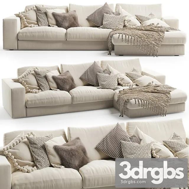 Vittoria charlie sofa 2 3D Model Free