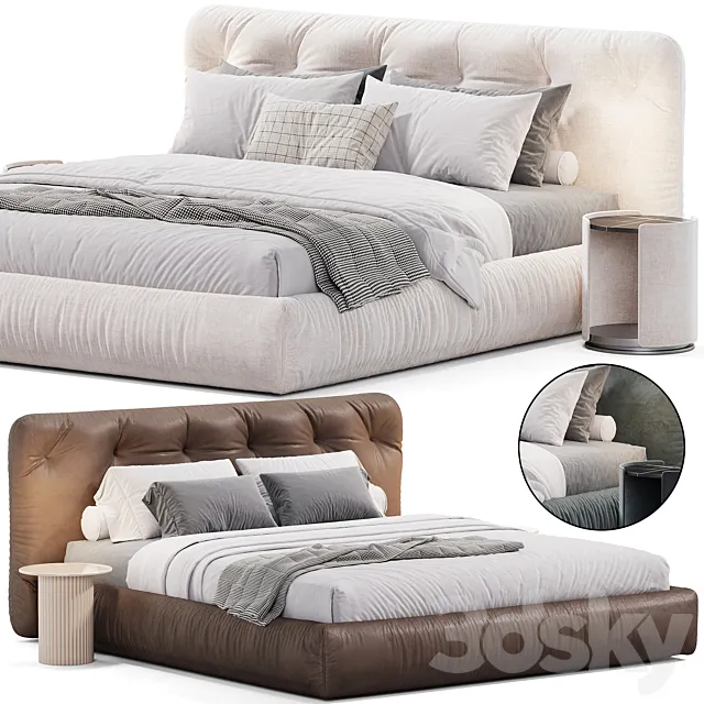 Vittoria Double Bed by Emmebi 3D Model