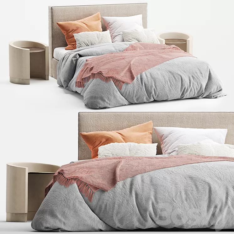 Vittoria Slip Cover Bedheads 3D Model