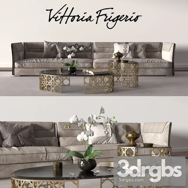Vittoria Sofa 02 3D Model Free
