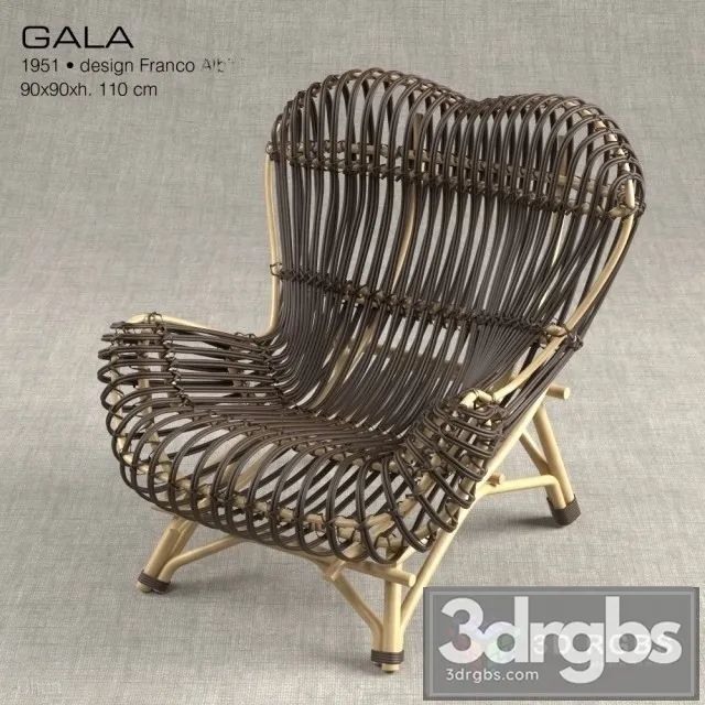 Vittorio Bonacina Gala Chair 3D Model Free
