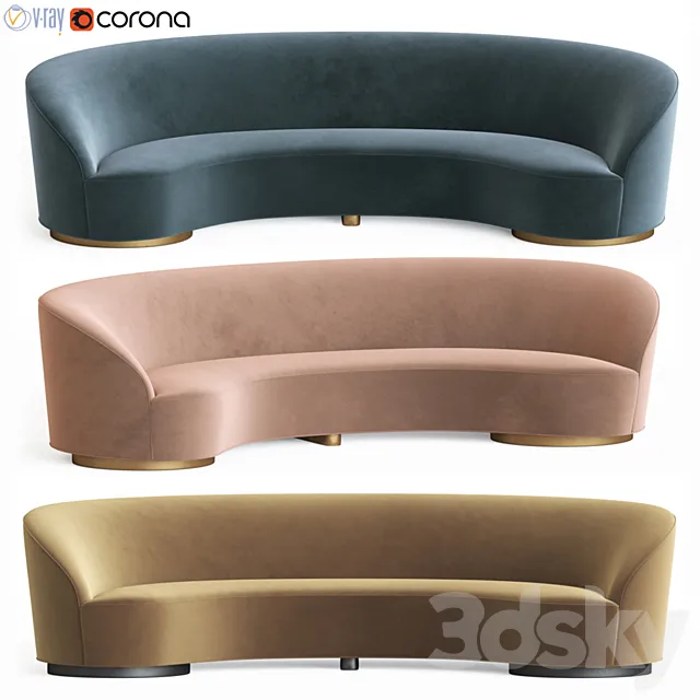 Vladimir Kagan Sloane Sofa 3DModel