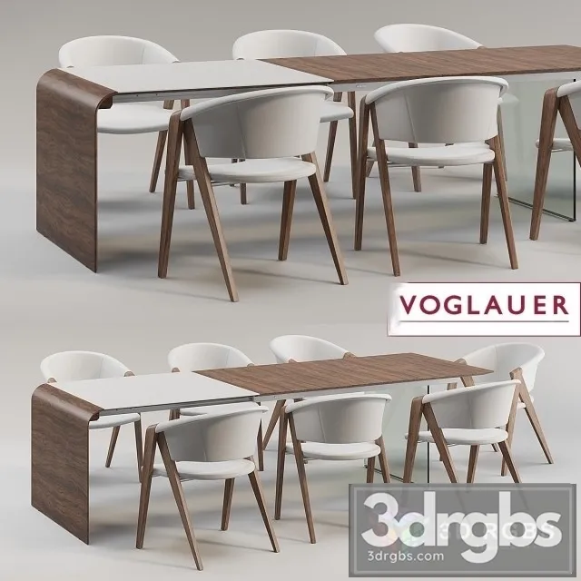 Voglauer Spirit Table and Chair 3D Model Free