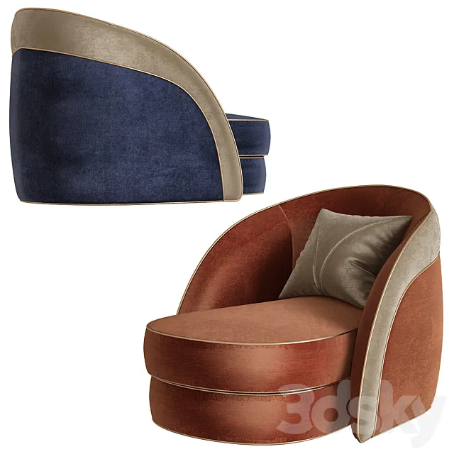 VOGUE Armchair By Turri 3DModel