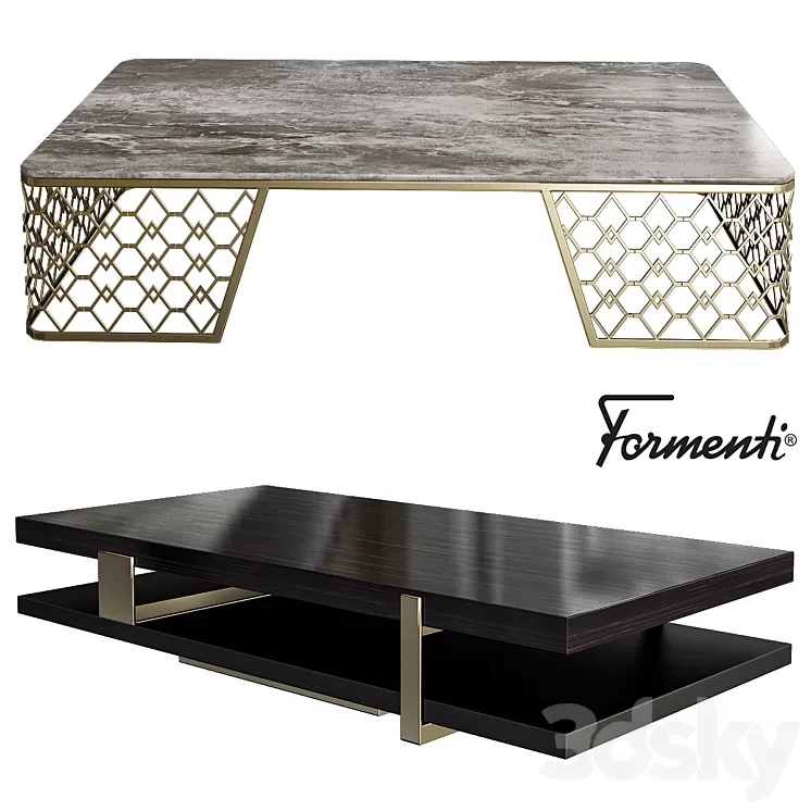Vogue Coffee Table by Formenti 3D Model
