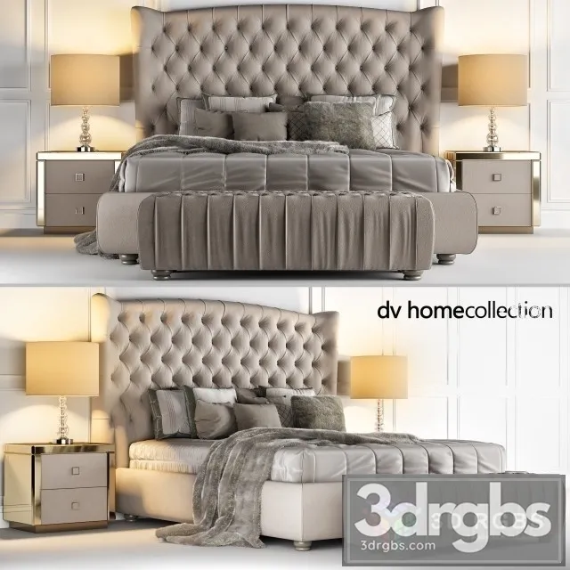 Vogue DV Home Bed Collection 3D Model Free